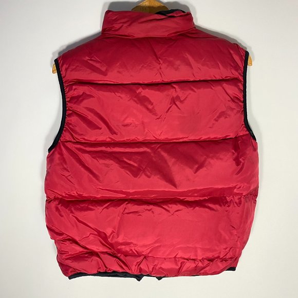 Club Monaco Youth Vest CMX Sport Reversible Zip Puffer Down Red Sz XL - Picture 2 of 11